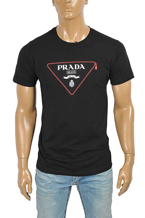 prada checkered t-shirt|Prada men' s t shirts.